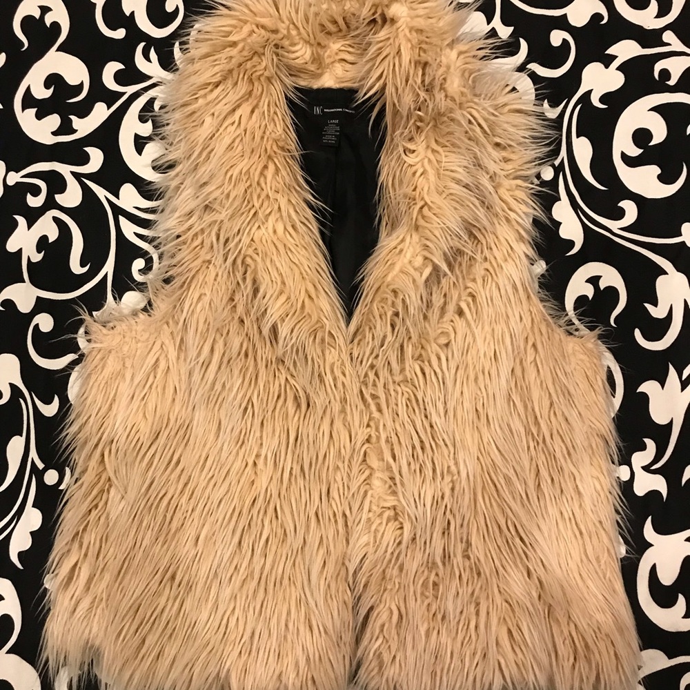 Faux fur vest by INC International Concepts